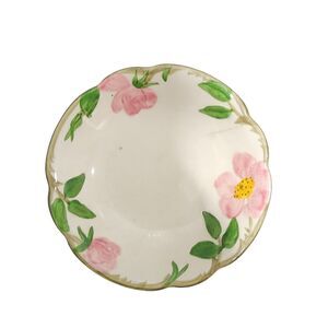 Vintage Franciscan Floral Bowl | Hand Painted Cottagecore California Pottery